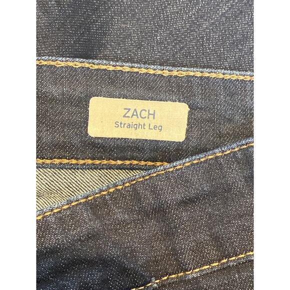 Mavi Zach Jeans Mens 33x32 Blue Denim Straight Leg Dark Wash - Picture 7 of 9
